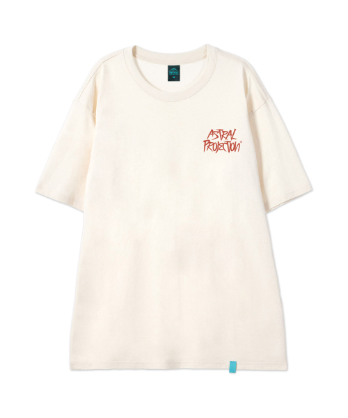 ASTRAL PROJECTION（アストラルプロジェクション）の「[グラフィティ]コットンルーズフィット半袖Tシャツ_バターミルク（Tシャツ/カットソー・メンズ・その他・LARGE/MEDIUM/X-LARGE/XX-LARGE）」の2枚目の写真