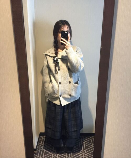 OAFISH(オアフィッシュ)の「CHECK ROLL UP COTTON PANTS, BLACK(その他パンツ・レディース・その他・1/2)」の6枚目の写真