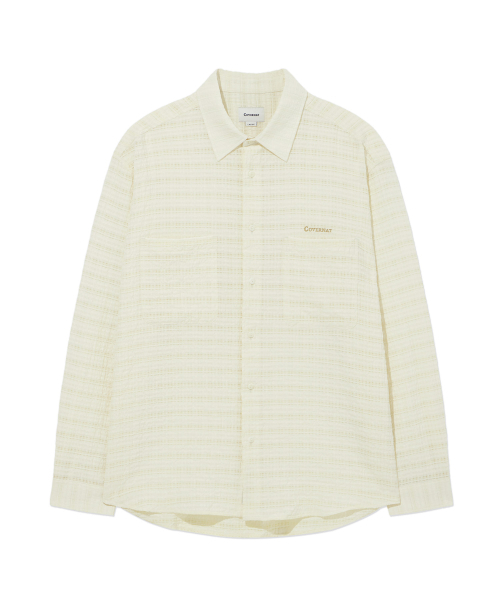 COVERNAT(カバーナット)の「サマーシアサーカーシャツアイボリー(シャツ/ブラウス・レディース・その他・X-SMALL/SMALL/MEDIUM/LARGE/X-LARGE)」の2枚目の写真