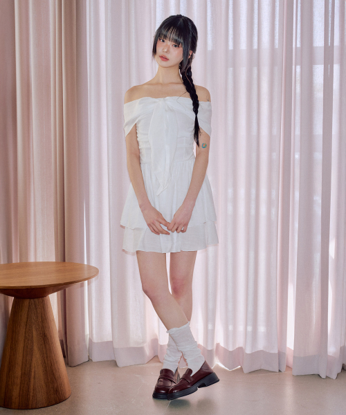 ZEROPLANET（ゼロプラネット）の「ジェンティオフショルダー ワンピース [ホワイト]（ワンピース・レディース・その他・MEDIUM/SMALL）」の3枚目の写真