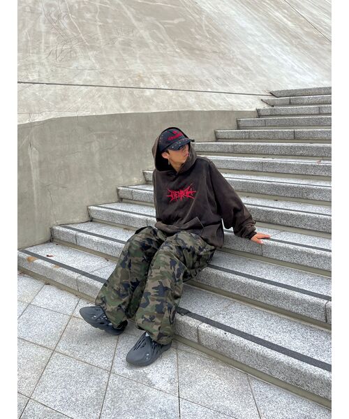 SEARCH410（サーチ410）の「カモビッグポケットワイドパンツカーキ（スウェットパンツ・メンズ・その他・MEDIUM）」の18枚目の写真