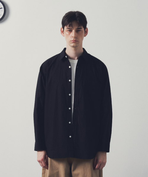 And Again(アンドアゲイン)の「コンフォートペーパーシャツ(ブラック)(シャツ/ブラウス・メンズ・その他・SMALL/MEDIUM/LARGE)」の1枚目の写真