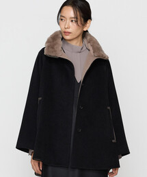 K.T KIYOKO TAKASE（キヨコタカセ）の「〔 TALLサイズ 〕 アンゴラウール Aラインショートコート（その他アウター）」