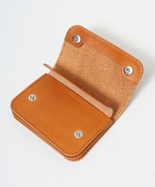 栃木レザーコンパクトトラッカーウォレット ⑥ミドルトラッカーウォレット/栃木レザー黒色/ホック真鍮/小判カン