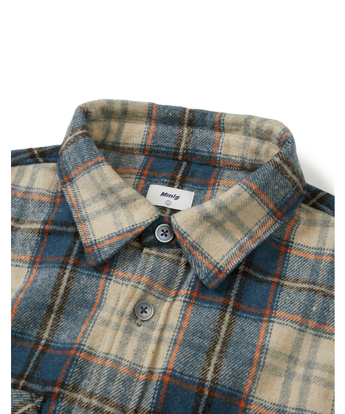 MMLG（エムエムエルジー）の「[Mmlg] PLAID FLANNEL SHIRT (BLUE)（シャツ/ブラウス・レディース・その他・SMALL/MEDIUM/LARGE/X-LARGE）」の4枚目の写真