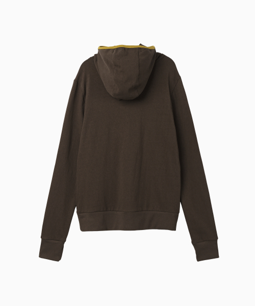MENASOO(ミナス)の「MNS Track Binding High Neck Hoodie_Brown(パーカー・レディース・ブラウン・2/1)」の12枚目の写真