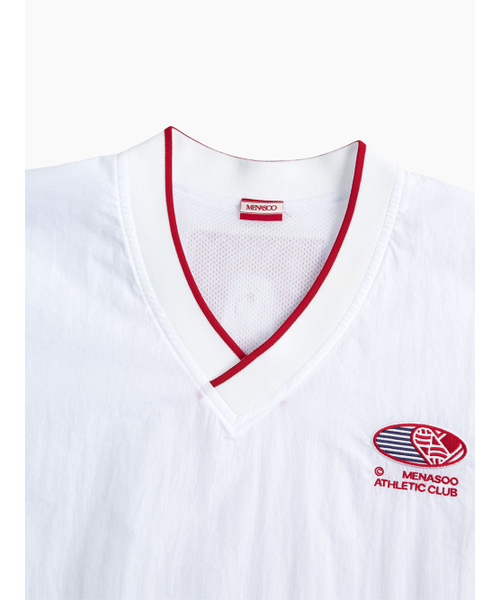 MENASOO(ミナス)の「HEARTTRACK VNECK NYLON ANORAK JACKET_WHITE(ナイロンジャケット・レディース・ホワイト・FREE)」の8枚目の写真
