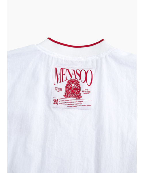 MENASOO(ミナス)の「HEARTTRACK VNECK NYLON ANORAK JACKET_WHITE(ナイロンジャケット・レディース・ホワイト・FREE)」の9枚目の写真