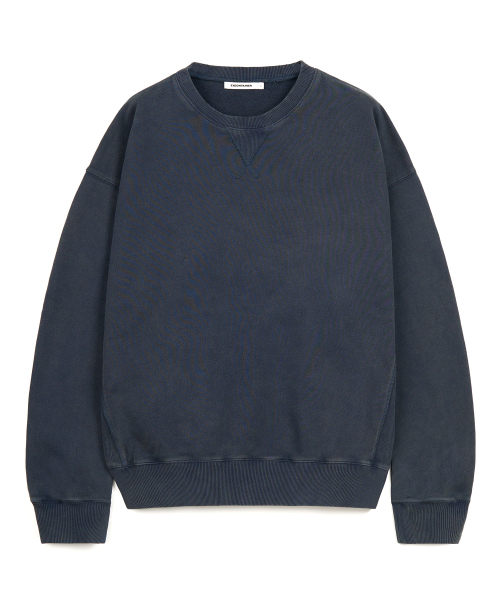 EXCONTAINER(エックスコンテナ)の「VTG ウォッシュドラウンドスウェットシャツ (BLUE)(スウェット・メンズ・その他・MEDIUM/LARGE/X-LARGE)」の1枚目の写真