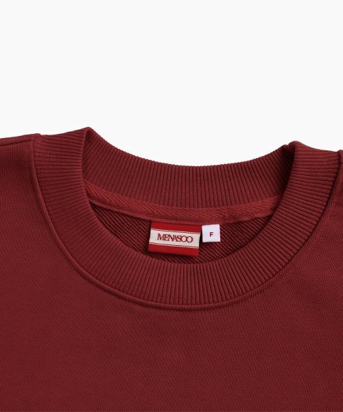 MENASOO（ミナス）の「UNISEX_CIRCLE LOGO SWEATSHIRT_RED（スウェット・レディース・レッド・F）」の3枚目の写真