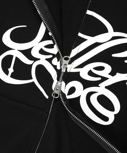 Cavish(カビシ)の「W CLASSIC LOGO ZIP UP HOODIE BLACK(CV2EFFM482A)(パーカー・レディース・ブラック・FREE)」の4枚目の写真