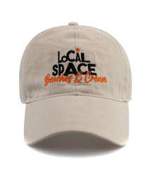 BEACHESANDCREAM（ビーチスアンドクリーム）の「LOCAL SPACE COTTON BALL CAP-LIGHT BEIGE（キャップ）」