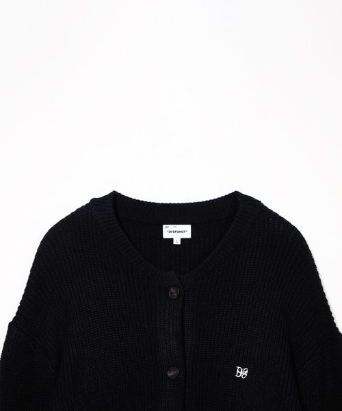 DYSFUNCT(ディスファンクト)の「D2s Over Fit Cardigan (BLACK)(カーディガン/ボレロ・メンズ・その他・LARGE/MEDIUM/SMALL)」の2枚目の写真