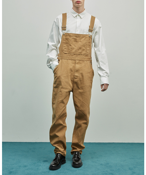 THESTORI(ザ・ストリ)の「コットンオーバーロールサスペンダーパンツ【ベージュ】(サロペット/オーバーオール・メンズ・その他・0(S)/1(M)/2(L)/3(XL))」の2枚目の写真