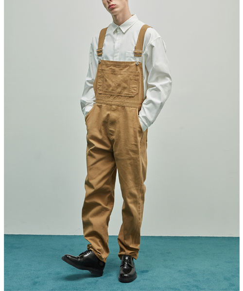 THESTORI(ザ・ストリ)の「コットンオーバーロールサスペンダーパンツ【ベージュ】(サロペット/オーバーオール・メンズ・その他・0(S)/1(M)/2(L)/3(XL))」の3枚目の写真