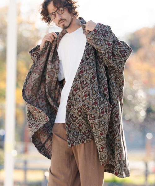 70s - vintage チャイナガウン　羽織　スカガウン　スモーキングコート 70s - vintage チャイナガウン 羽織 スカガウン スモーキングコート