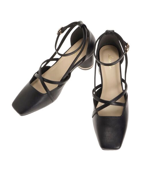 dazzlin（ダズリン）の「アートストラップサンダル（サンダル・レディース・ブラック/アイボリー・LARGE/MEDIUM）」の3枚目の写真