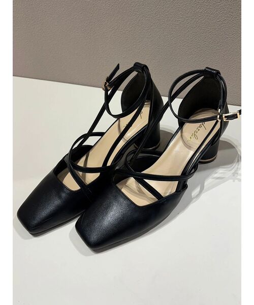 dazzlin（ダズリン）の「アートストラップサンダル（サンダル・レディース・ブラック/アイボリー・LARGE/MEDIUM）」の5枚目の写真