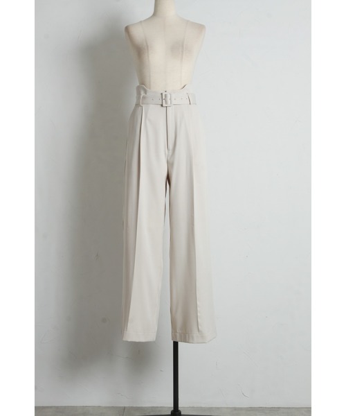 &. NOSTALGIA（アンドドットノスタルジア）の「カーブウエストパンツ（その他パンツ・レディース・アイボリー/ブラック・M）」の15枚目の写真