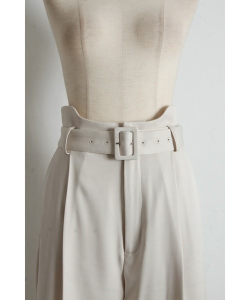 &. NOSTALGIA（アンドドットノスタルジア）の「カーブウエストパンツ（その他パンツ・レディース・アイボリー/ブラック・M）」の19枚目の写真