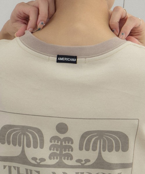 AMERICANA（アメリカーナ）の「【Americana（アメリカーナ） for SALON】リンガーT（Tシャツ/カットソー・レディース・ホワイト系その他5/ベージュ系その他・FREE）」の3枚目の写真