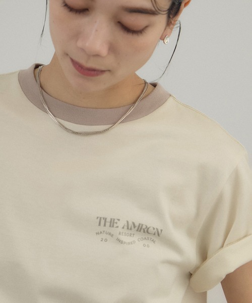 AMERICANA（アメリカーナ）の「【Americana（アメリカーナ） for SALON】リンガーT（Tシャツ/カットソー・レディース・ホワイト系その他5/ベージュ系その他・FREE）」の5枚目の写真