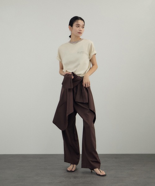 AMERICANA（アメリカーナ）の「【Americana（アメリカーナ） for SALON】リンガーT（Tシャツ/カットソー・レディース・ホワイト系その他5/ベージュ系その他・FREE）」の6枚目の写真