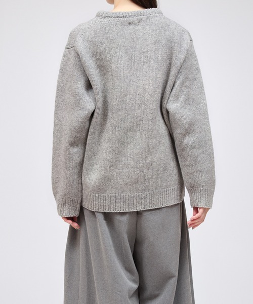 yuumiARIA（ユウミアリア）の「FRILL KNIT（ニット/セーター・レディース・ライトグレー系・FREE）」の3枚目の写真