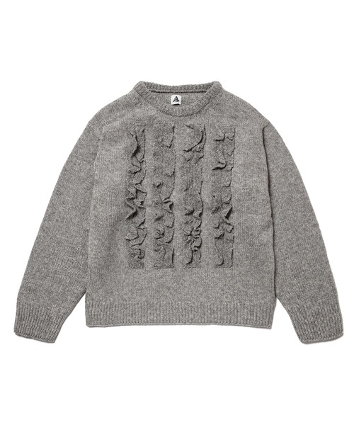 yuumiARIA（ユウミアリア）の「FRILL KNIT（ニット/セーター・レディース・ライトグレー系・FREE）」の5枚目の写真