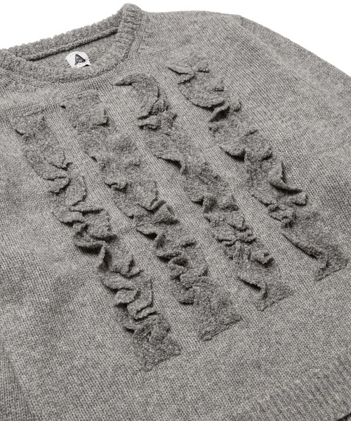 yuumiARIA（ユウミアリア）の「FRILL KNIT（ニット/セーター・レディース・ライトグレー系・FREE）」の9枚目の写真