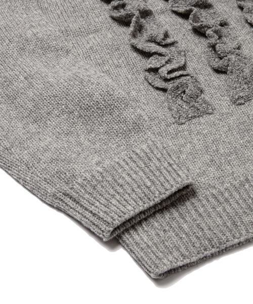yuumiARIA（ユウミアリア）の「FRILL KNIT（ニット/セーター・レディース・ライトグレー系・FREE）」の11枚目の写真