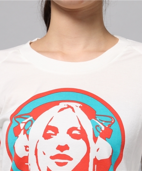 HYSTERIC GLAMOUR(ヒステリックグラマー)の「HGMA SPORTS pt 七分袖T-SH(Tシャツ/カットソー・レディース・ホワイト/イエロー/ネイビー・FREE)」の7枚目の写真