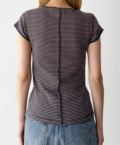 CANAL JEAN(キャナルジーン)の「Miller パネルリブスリットTシャツ(Tシャツ/カットソー・レディース・ブラック/マルチ/レッド系その他/ブルー/グリーン系その他/ブラック系その他・ONE SIZE)」の16枚目の写真