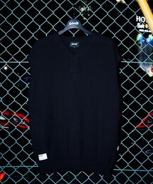 schott（ショット）の「Schott ショット B.S. KNIT VEST ブラックシープ ニットベスト（ベスト）」