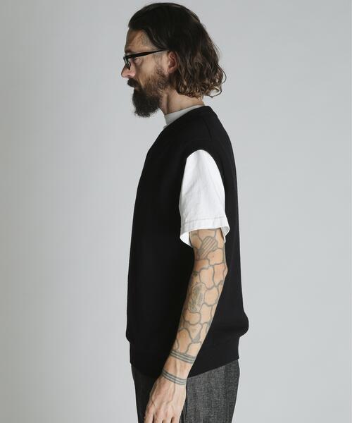 schott（ショット）の「Schott/ショット/B.S. KNIT VEST/ブラックシープ ニットベスト（ベスト・メンズ・ブラック・M）」の5枚目の写真