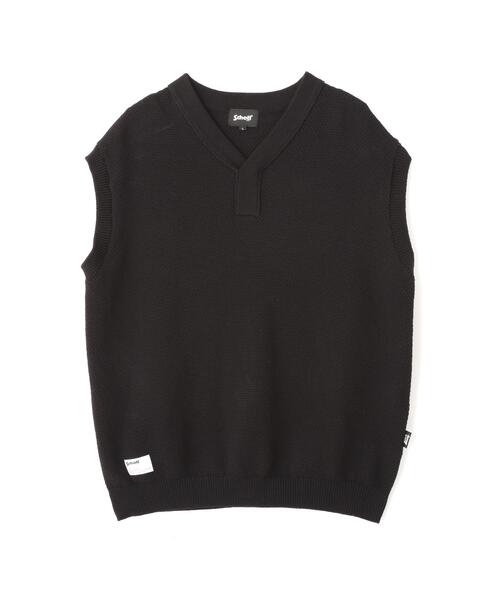 schott（ショット）の「Schott/ショット/B.S. KNIT VEST/ブラックシープ ニットベスト（ベスト・メンズ・ブラック・M）」の11枚目の写真