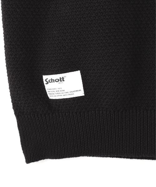 schott（ショット）の「Schott/ショット/B.S. KNIT VEST/ブラックシープ ニットベスト（ベスト・メンズ・ブラック・M）」の15枚目の写真