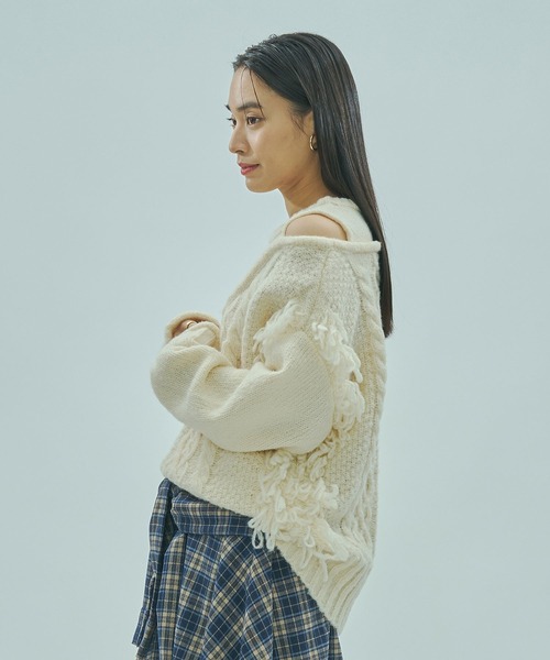 セール】FRINGE KNIT（ニット/セーター）｜ROSE BUD（ローズバッド）の