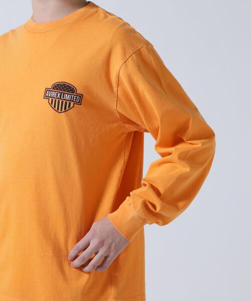 AVIREX(アヴィレックス)の「EAGLE L/S T-SHIRT / イーグル 長袖Tシャツ / AVIREX / アヴィレックス(Tシャツ/カットソー・メンズ・チャコールグレー/ホワイト系2/オレンジ・XL/M/2XL/L)」の19枚目の写真