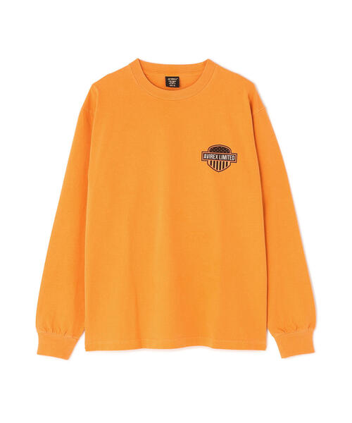 AVIREX(アヴィレックス)の「EAGLE L/S T-SHIRT / イーグル 長袖Tシャツ / AVIREX / アヴィレックス(Tシャツ/カットソー・メンズ・チャコールグレー/ホワイト系2/オレンジ・XL/M/2XL/L)」の5枚目の写真