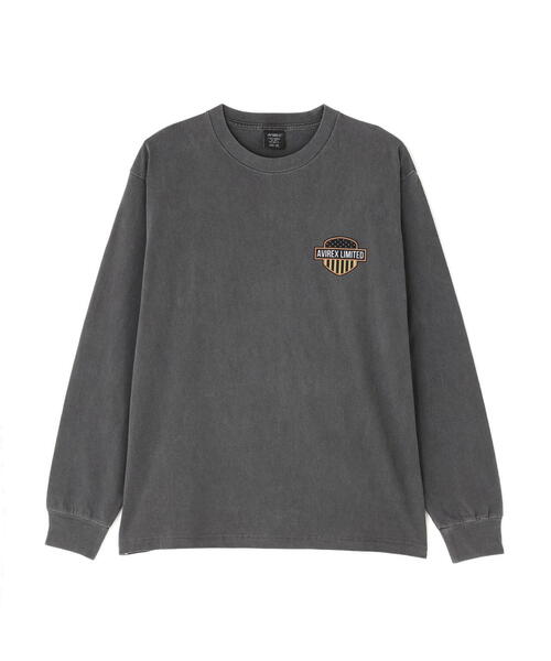 AVIREX(アヴィレックス)の「EAGLE L/S T-SHIRT / イーグル 長袖Tシャツ / AVIREX / アヴィレックス(Tシャツ/カットソー・メンズ・チャコールグレー/ホワイト系2/オレンジ・XL/M/2XL/L)」の6枚目の写真