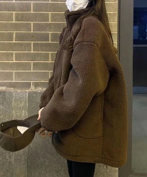 Flugge（フラッジー）の「ボアジャケット（その他アウター・レディース・ブラウン・LARGE/MEDIUM）」の4枚目の写真
