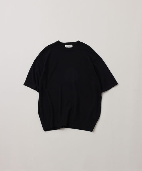UNFOLLOW（アンフォロー）の「【FOLL / フォル】dry silk knit tee（Tシャツ/カットソー・メンズ・ネイビー/グレー・2/3）」の2枚目の写真