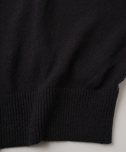 UNFOLLOW（アンフォロー）の「【FOLL / フォル】dry silk knit tee（Tシャツ/カットソー・メンズ・ネイビー/グレー・2/3）」の5枚目の写真