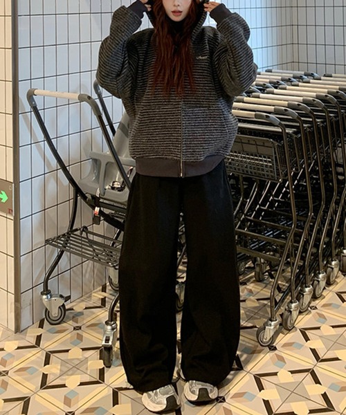WEGO(ウィゴー)の「WEGO/【26SS新作】バレルレッグスウェットパンツ(スウェットパンツ・レディース・杢グレー/ブラック/ベージュ・MEDIUM/LARGE)」の20枚目の写真