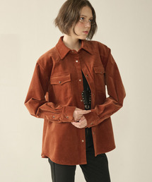 KINETO（キネト）の「Woman Western Corduroy Shirt_Cinnamon Brown（シャツ/ブラウス）」