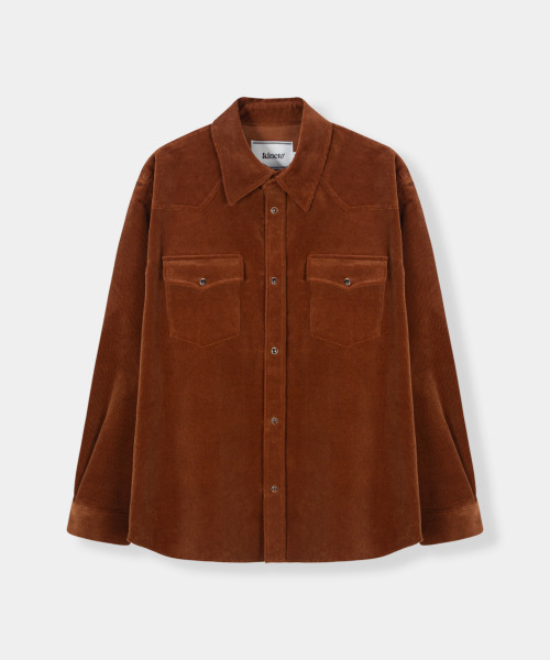 KINETO（キネト）の「Woman Western Corduroy Shirt_Cinnamon Brown（シャツ/ブラウス・レディース・その他・LARGE/MEDIUM）」の3枚目の写真