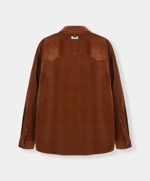 KINETO（キネト）の「Woman Western Corduroy Shirt_Cinnamon Brown（シャツ/ブラウス・レディース・その他・LARGE/MEDIUM）」の4枚目の写真