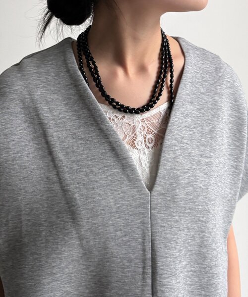 DouDou(ドゥドゥ)の「【WEB限定】オーバーシルエットダンボールベスト(Tシャツ/カットソー・レディース・ベージュ/ブラック/グレー・FREE)」の16枚目の写真