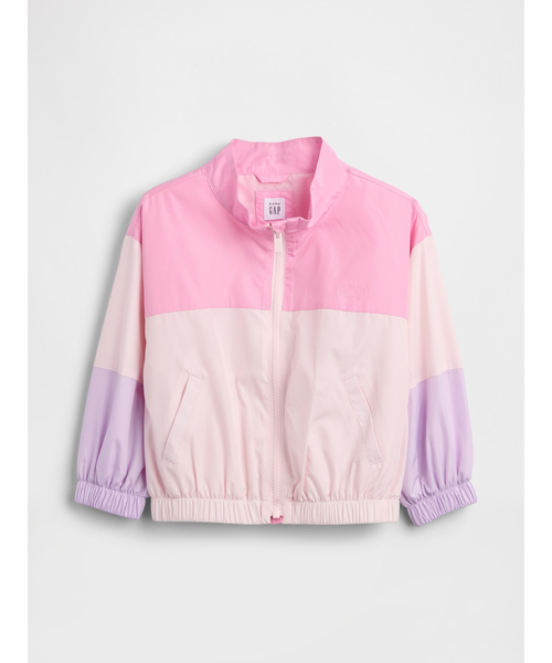 GAP（ギャップ）の「カラーブロック GAPロゴ ウィンドブレーカー (幼児・ベビー)（ナイロンジャケット・キッズ・ピンク・80ｃｍ/90cm/110cm/100cm/95cm/105cm）」の5枚目の写真